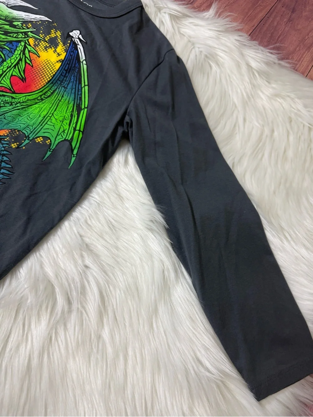 The Children’s Place Graphic Long Sleeve Shirt - Boys Size M (7/8)
